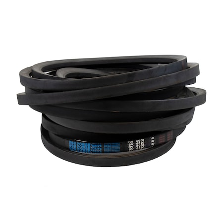 D&D 8V6000 Wedge V-Belt, 600 in Outside Length, 1 in Top Width, 7/8 in Thickness, 1 Ribs 8V6000